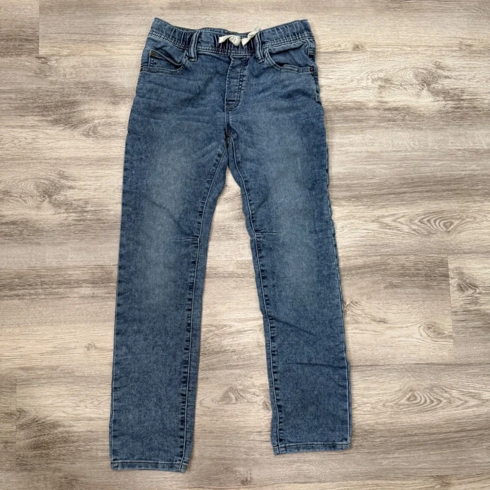 Gap Kids Slim Stretch‎ Jeans XL Elastic Waist Blue Denim Adjustable Waist